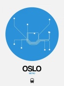NAXART Studio - Oslo Blue Subway Map