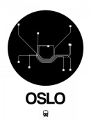 NAXART Studio - Oslo Black Subway Map