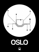 NAXART Studio - Oslo White Subway Map