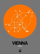 NAXART Studio - Vienna Orange Subway Map