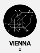 NAXART Studio - Vienna Black Subway Map