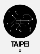 NAXART Studio - Taipei Black Subway Map