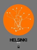 NAXART Studio - Helsinki Orange Subway Map