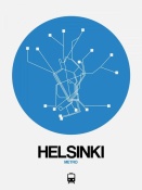 NAXART Studio - Helsinki Blue Subway Map