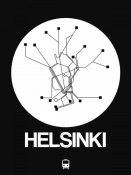 NAXART Studio - Helsinki White Subway Map