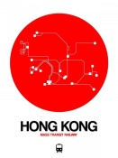 NAXART Studio - Hong Kong Red Subway Map
