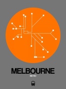 NAXART Studio - Melbourne Orange Subway Map
