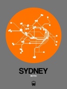 NAXART Studio - Sydney Orange Subway Map