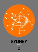 NAXART Studio - Sydney Orange Subway Map