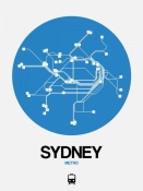 NAXART Studio - Sydney Blue Subway Map