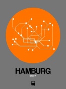 NAXART Studio - Hamburg Orange Subway Map