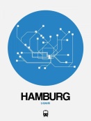 NAXART Studio - Hamburg Blue Subway Map