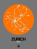 NAXART Studio - Zurich Orange Subway Map