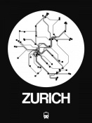 NAXART Studio - Zurich White Subway Map