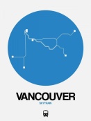 NAXART Studio - Vancouver Blue Subway Map