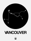 NAXART Studio - Vancouver Black Subway Map
