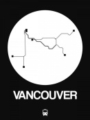 NAXART Studio - Vancouver White Subway Map