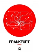NAXART Studio - Frankfurt Red Subway Map