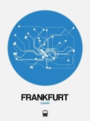 NAXART Studio - Frankfurt Blue Subway Map