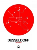 NAXART Studio - Dusseldorf Red Subway Map