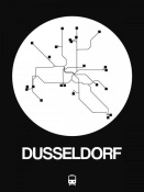 NAXART Studio - Dusseldorf White Subway Map