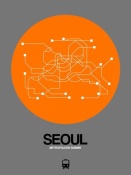 NAXART Studio - Seoul Orange Subway Map