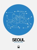 NAXART Studio - Seoul Blue Subway Map