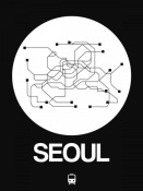 NAXART Studio - Seoul White Subway Map