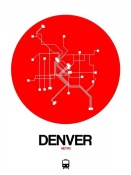 NAXART Studio - Denver Red Subway Map
