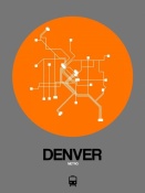 NAXART Studio - Denver Orange Subway Map