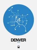 NAXART Studio - Denver Blue Subway Map