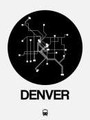 NAXART Studio - Denver Black Subway Map