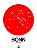 NAXART Studio - Bonn Red Subway Map