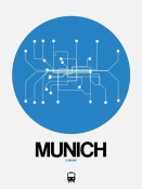 NAXART Studio - Munich Blue Subway Map