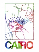 NAXART Studio - Cairo Watercolor Street Map