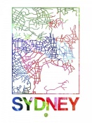 NAXART Studio - Sydney Watercolor Street Map