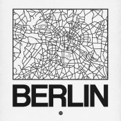 NAXART Studio - White Map of Berlin
