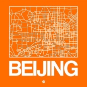 NAXART Studio - Orange Map of Beijing