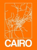 NAXART Studio - Orange Map of Cairo