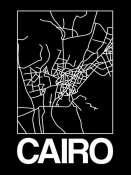 NAXART Studio - Black Map of Cairo