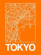 NAXART Studio - Orange Map of Tokyo