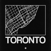 NAXART Studio - Black Map of Toronto