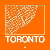 NAXART Studio - Orange Map of Toronto