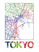 NAXART Studio - Tokyo Watercolor Street Map