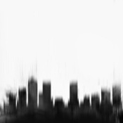 NAXART Studio - Denver City Black Skyline