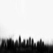 NAXART Studio - Los Angeles City Black Skyline