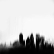 NAXART Studio - Minneapolis City Black Skyline