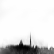 NAXART Studio - Washington DC City Black Skyline