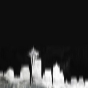 NAXART Studio - Seattle White City Skyline