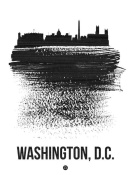 NAXART Studio - Washington, D.C. Skyline Brush Stroke Black